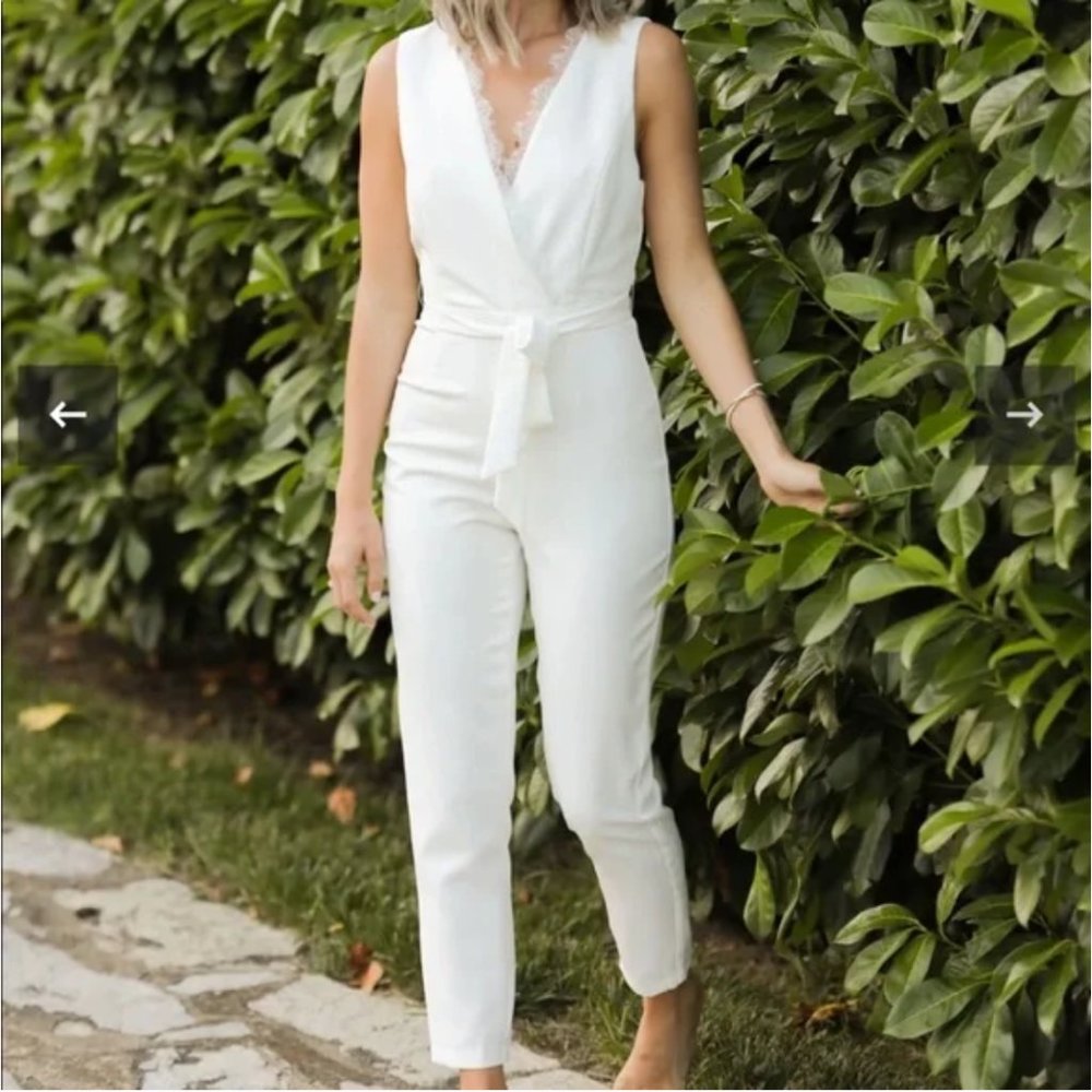 Eternal Ivory Jumpsuit in size Large